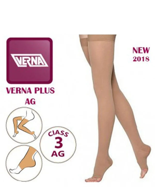جوراب واریس ورنا پلاس مدل سیلیکونی Verna AG Class 3
