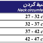 سایز بندی گردنبند طبی