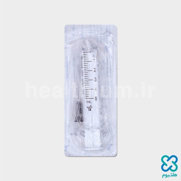 سرنگ ۵ سی‌سی بدون پیستون (دو قطعه) لوئراسلیپ (فشاری) یزد