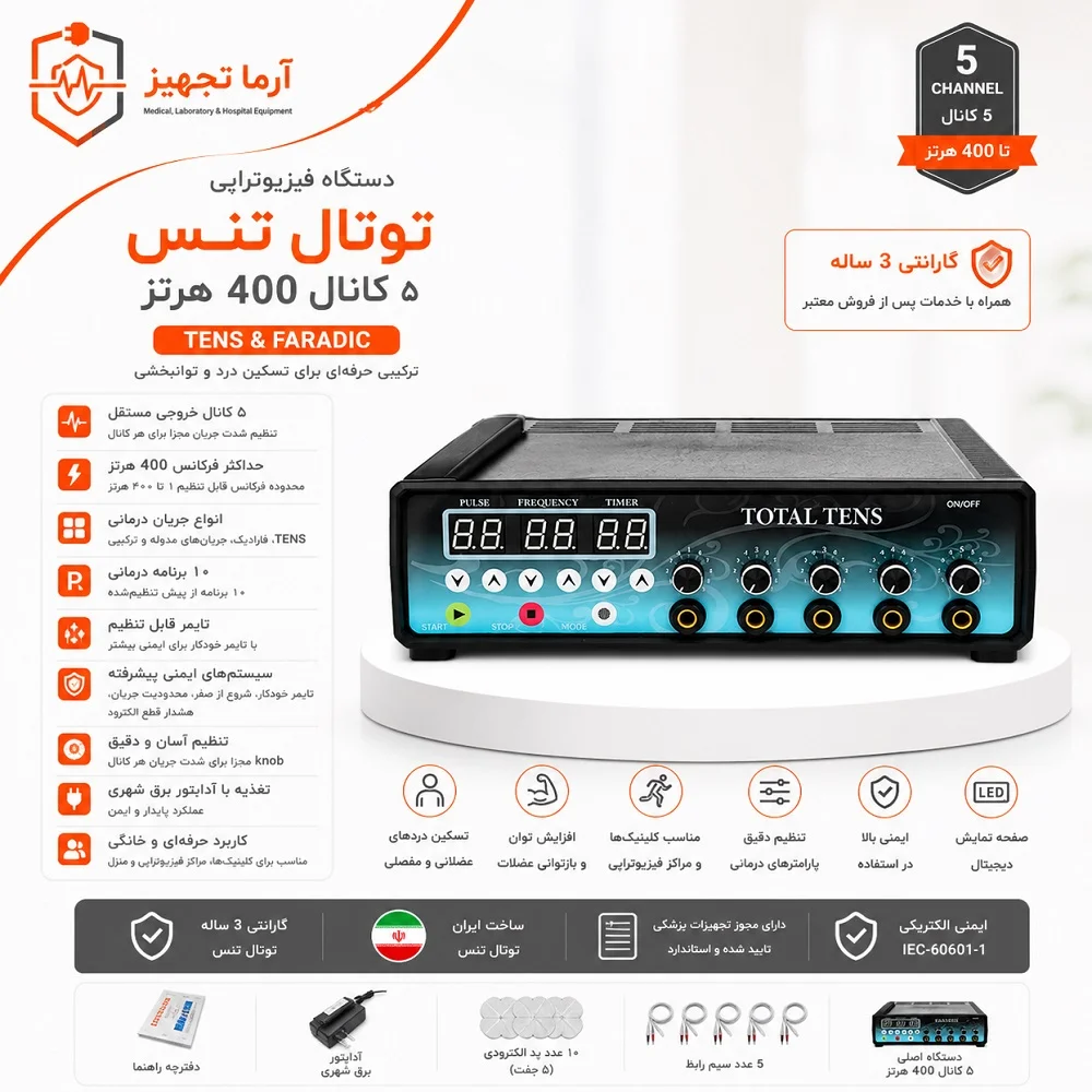 تنس فارادیک 5 کانال 400 هرتز تنس فارادیک 5 کانال 400 هرتز