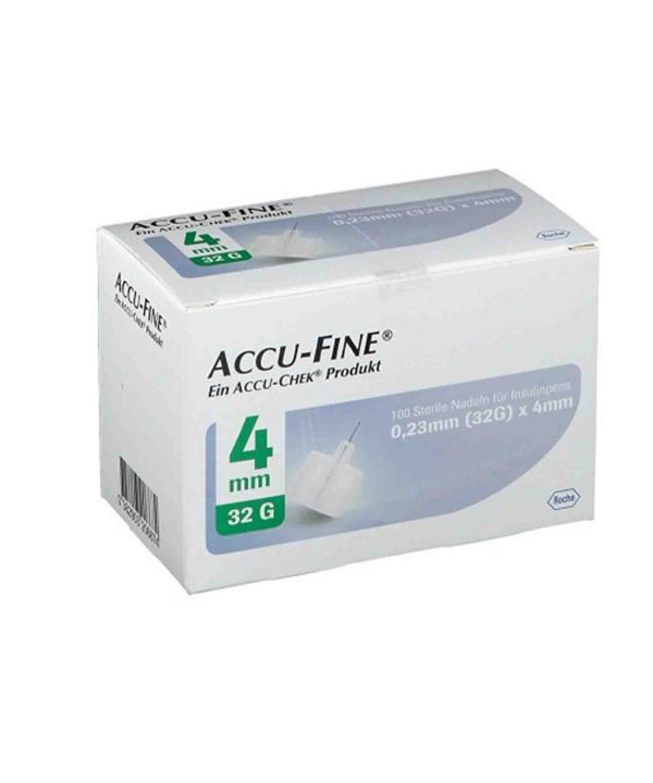 سرسوزن قلم انسولین اکیو فاین با سوزن 4 میلی متر - ACCU FINE 4MM