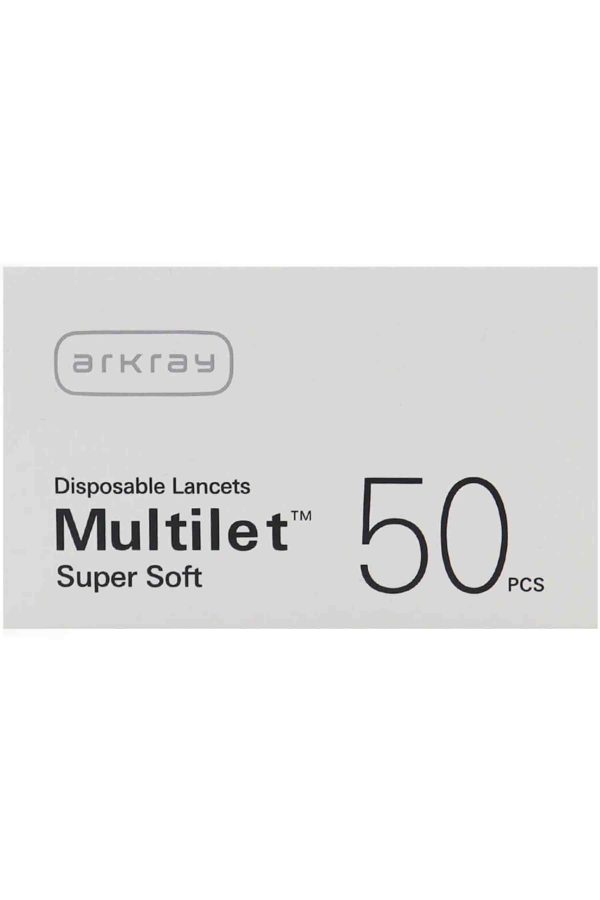 سوزن تست قند خون آرکری مدل Arkry Multilet Super Soft Lancetsa 01 بسته 50 عددی