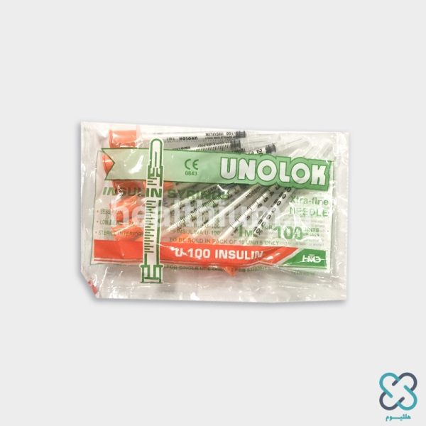 سرنگ انسولین یک میلی‌لیتر آنالوگ Unolok