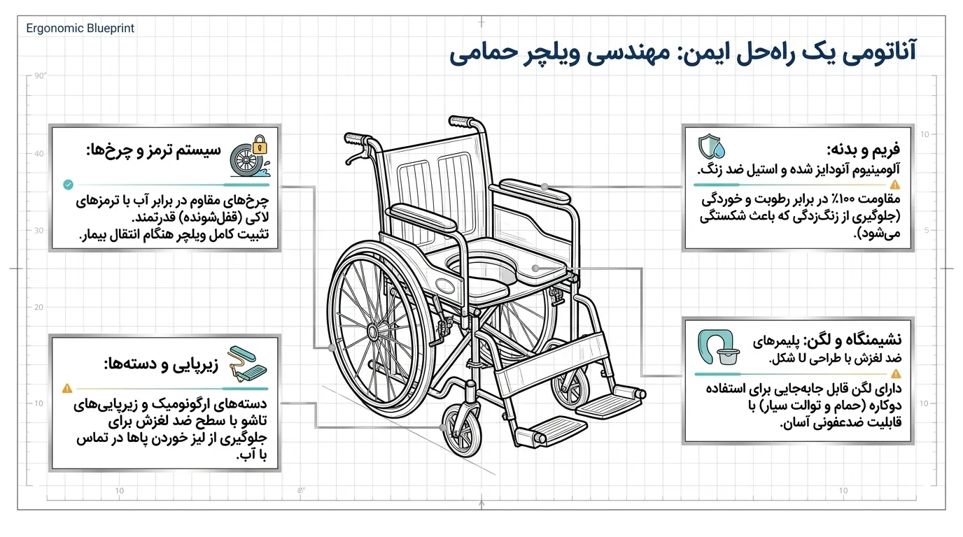 ویلچر حمامی