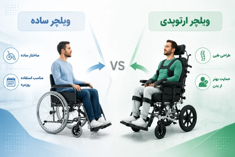 ویلچر ساده بهتر است یا ارتوپدی