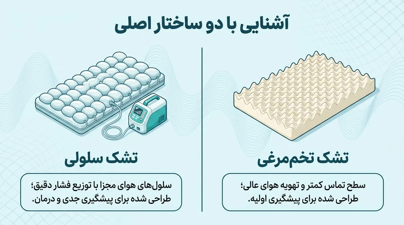 انواع تشک مواج