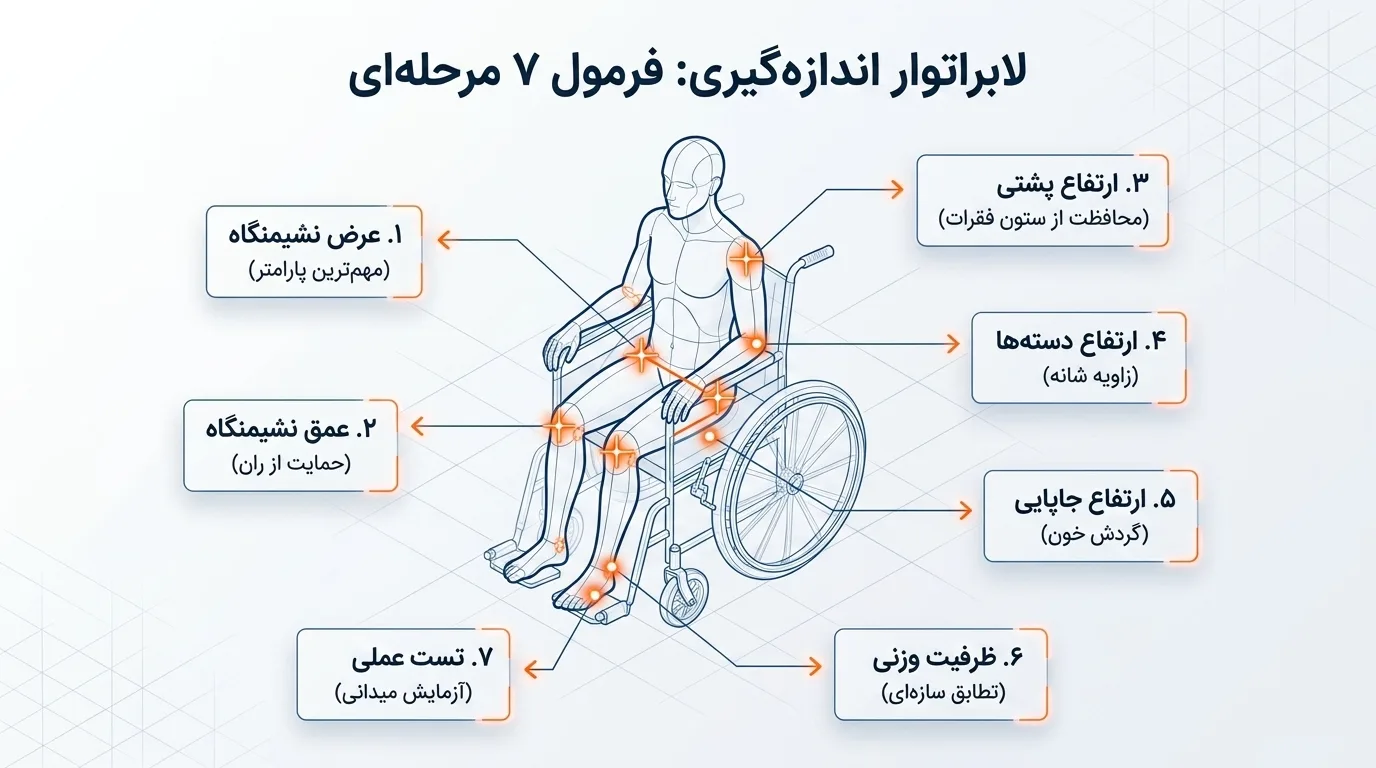 چگونه سایز مناسب ویلچر را انتخاب کنیم