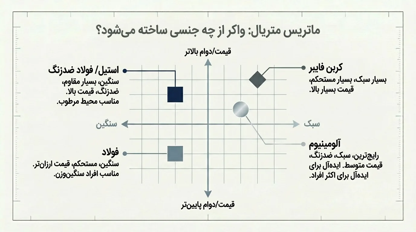 جنس واکر: از چه موادی ساخته می‌شود