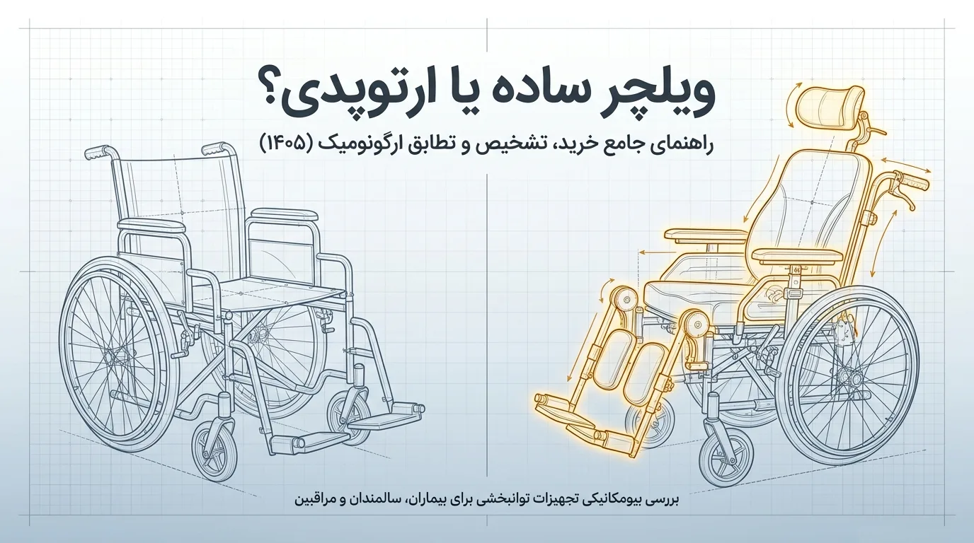 ویلچر ساده بهتر است یا ارتوپدی