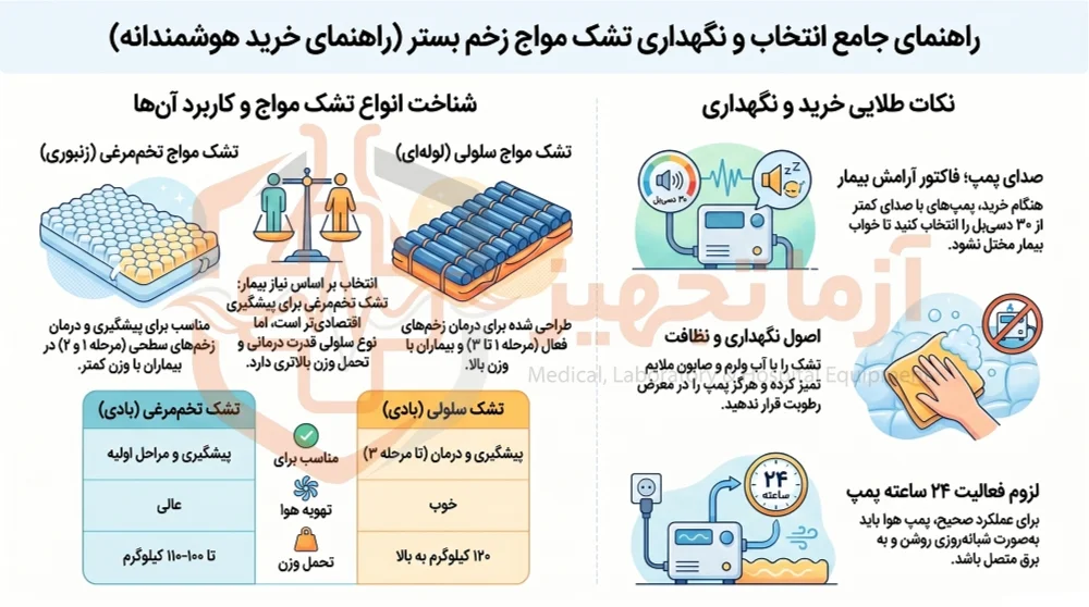 تشک مواج سلولی آزما تجهیز